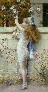 Recolha de flores (óleo)